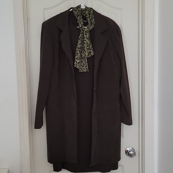 Womans 3pc Dress/Blazer/Scarf - Picture 2 of 9